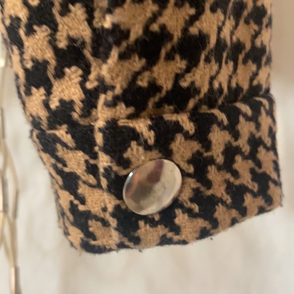 Mexx Blk/camel houndstooth wool jacket SZ 6 - Picture 7 of 8
